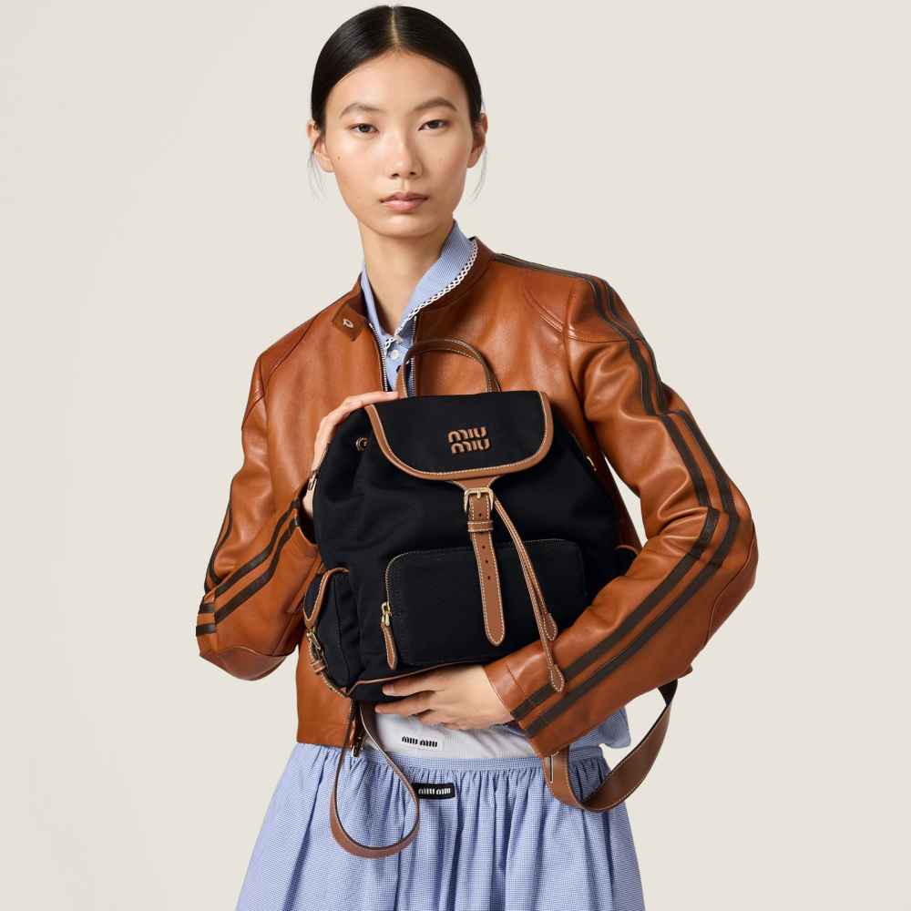 Miu Miu Small Black backpack-2