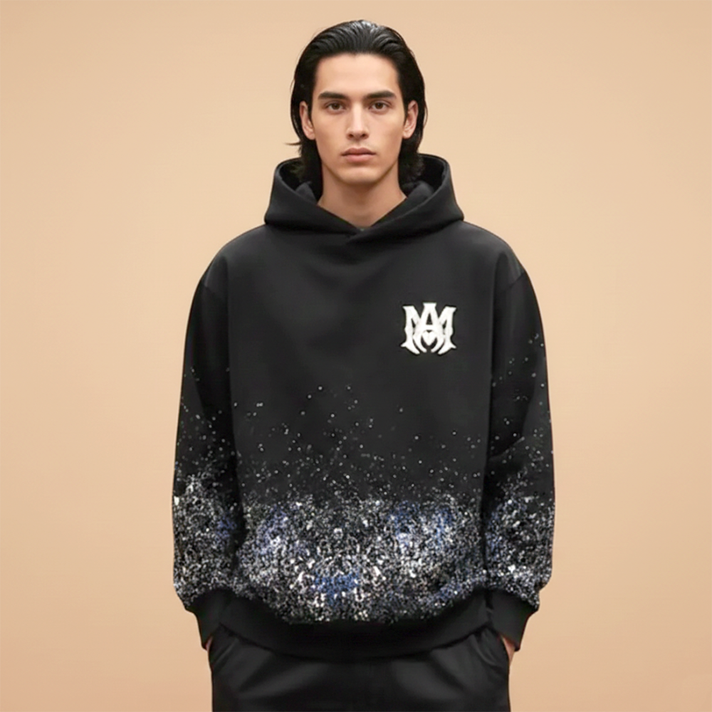 Amiri Black Premium Quality Hoodie-thumb-0