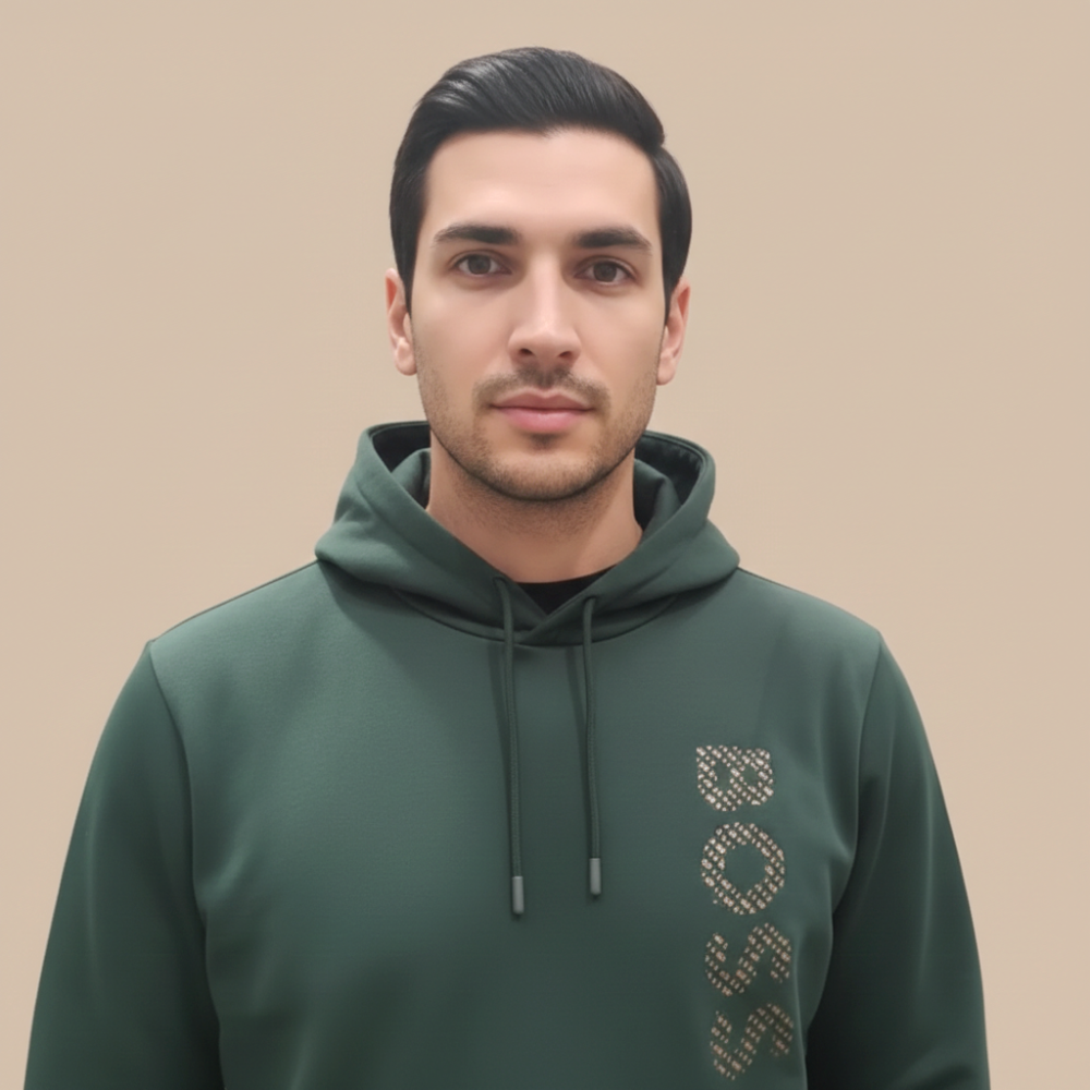 Boss Green Hood Embroidery Logo Hoodie-thumb-0