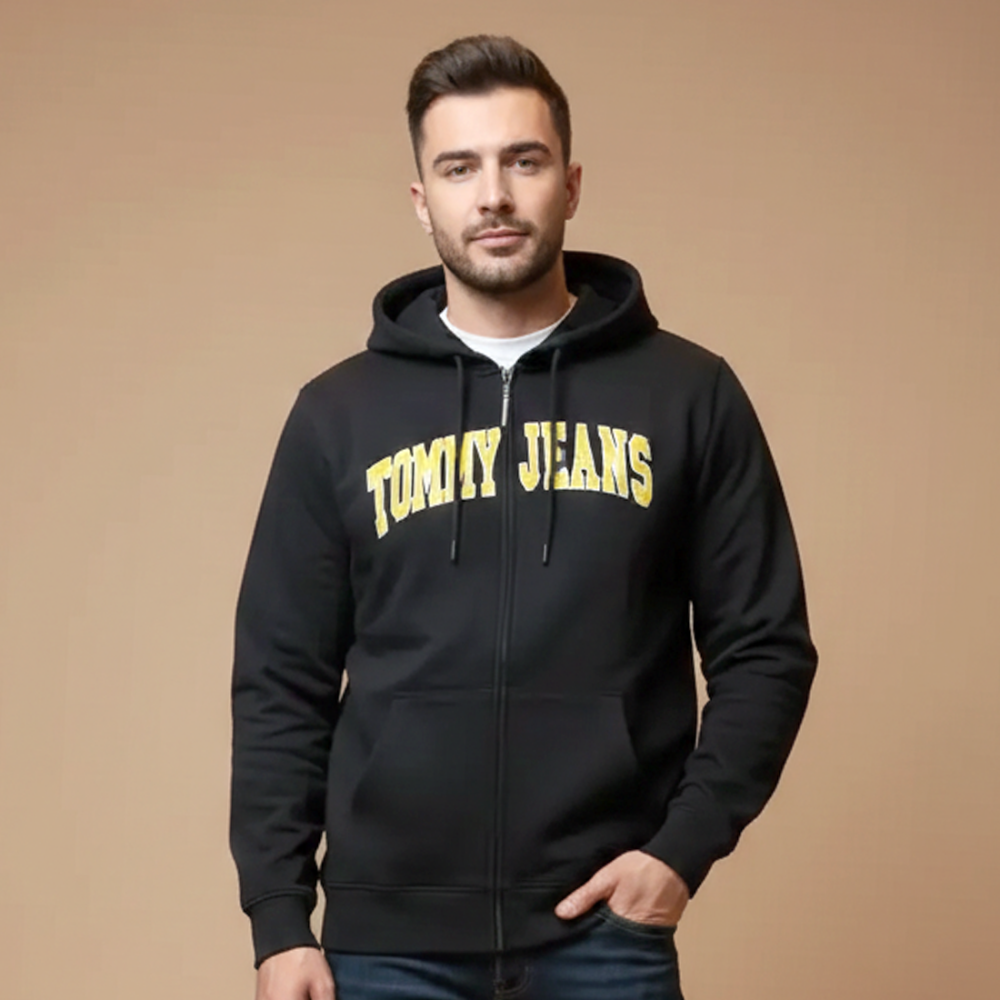 Tommy Black Premium Quality Hoodie-thumb-0