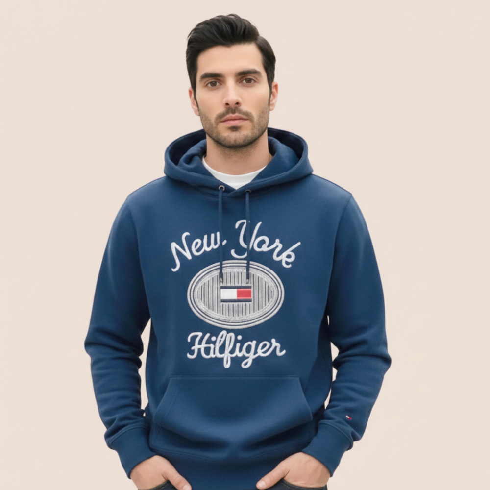 Tommy Blue Premium Quality Hoodie-thumb-0