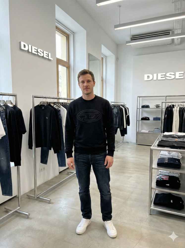 Diesel Black Authentic Quality Sweatshirts-thumb-0