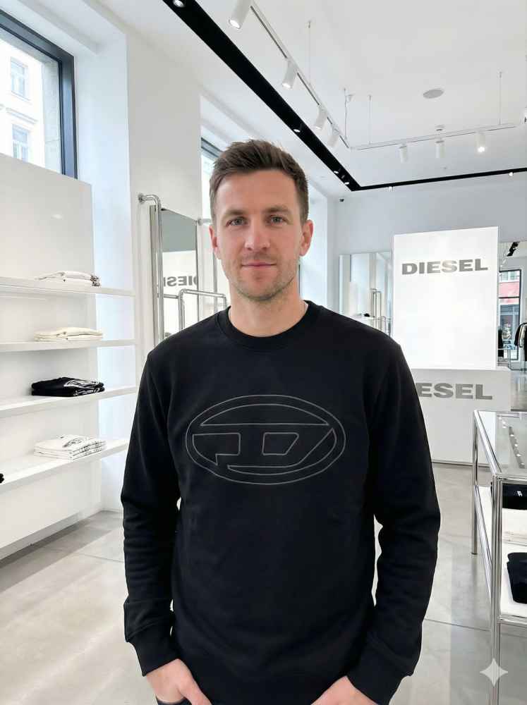 Diesel Black Authentic Quality Sweatshirts-thumb-1