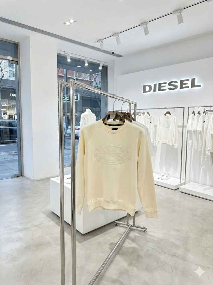 Diesel Cream Authentic Quality Sweatshirts-thumb-3
