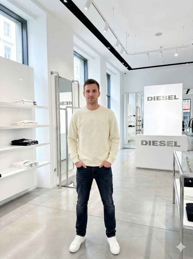 Diesel Cream Authentic Quality Sweatshirts-thumb-0