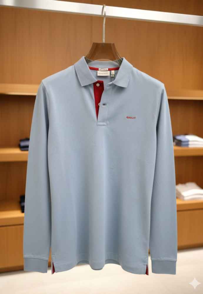 Gant Blue Premium Quality T-shirt-thumb-2