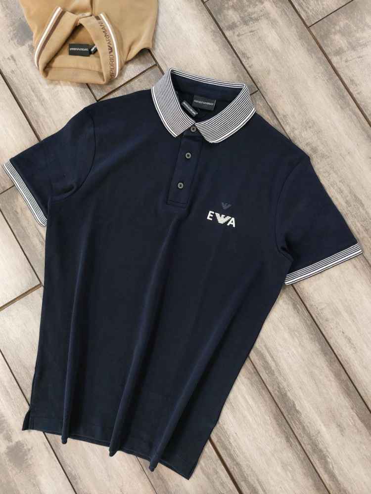 Emporio Armani Blue Premium Quality Polo T-shirt-thumb-1
