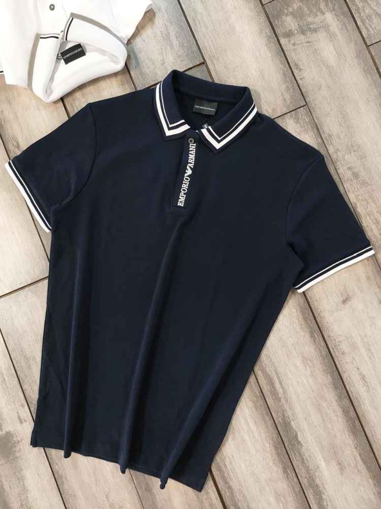 Emporio Armani Black Premium Quality Polo T-shirt-2