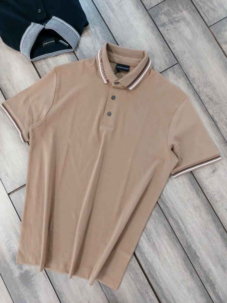 Emporio Armani Brown Premium Quality Polo T-shirt-1