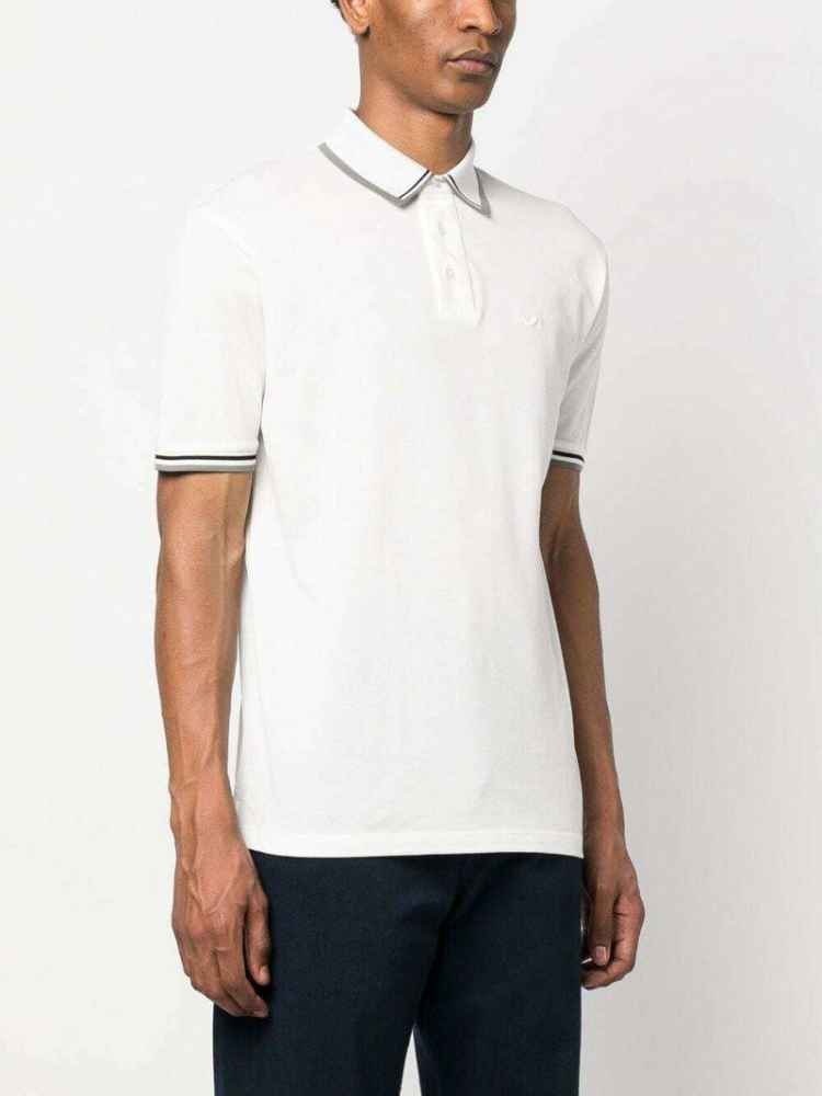 Emporio Armani White Premium Quality Polo T-shirt-thumb-0