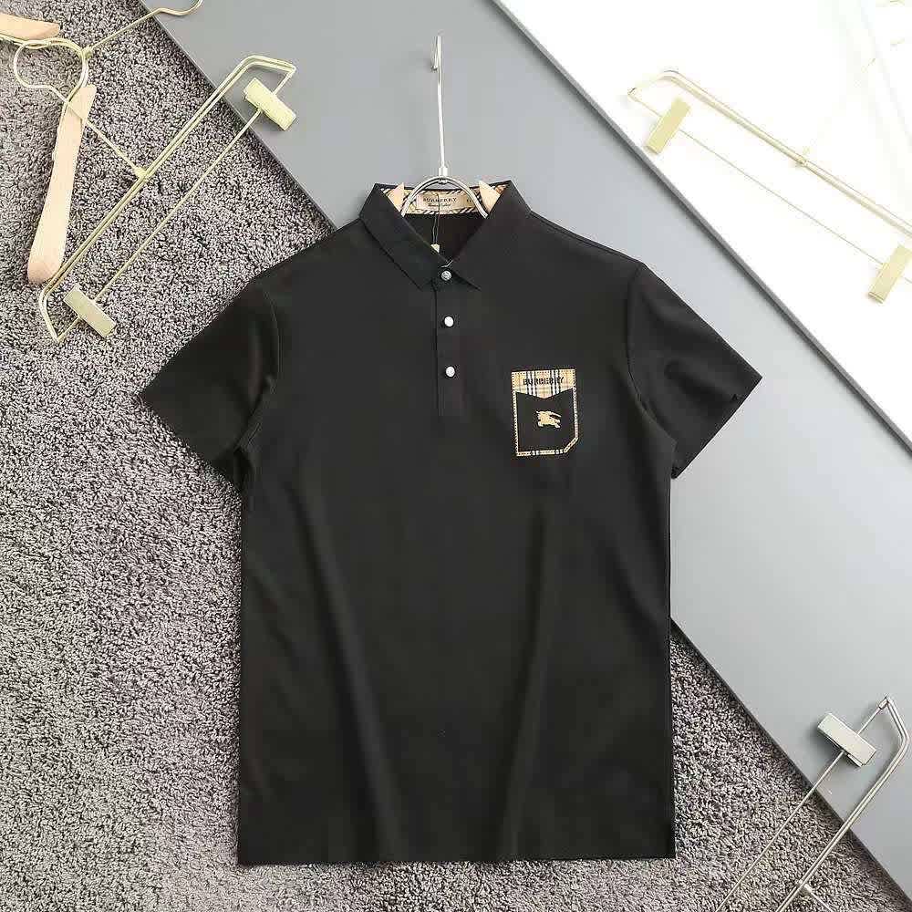 Burberry Black Premium Exclusive Polo T-shirt-thumb-1
