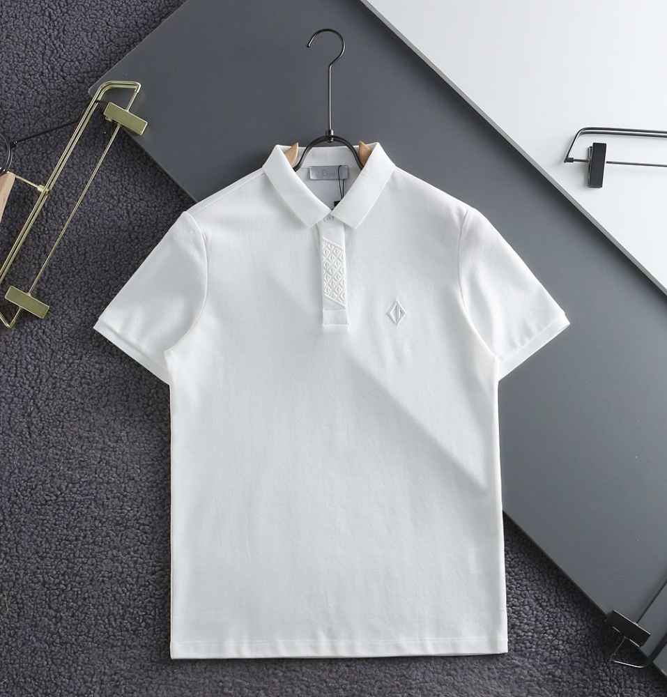 Dior White Premium Quality Polo T-Shirt-thumb-0