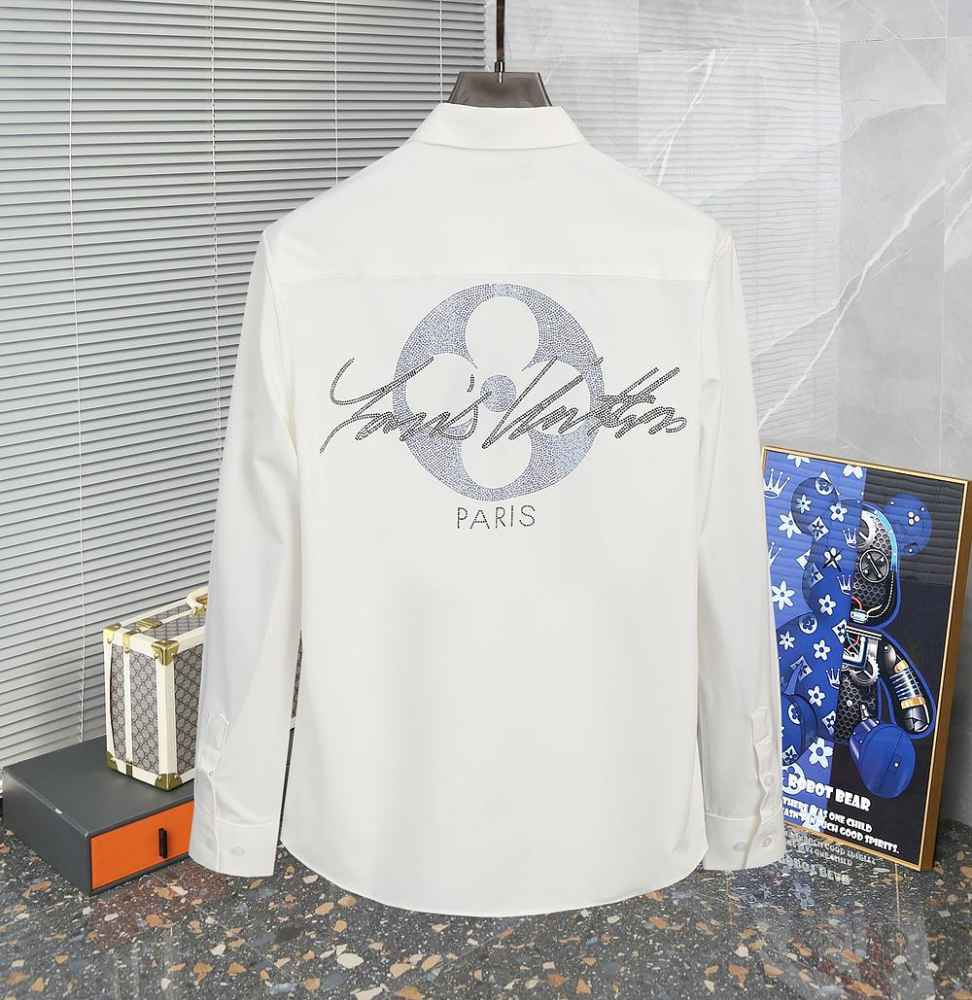 Louis Vuitton Monogram White Premium Cotton Shirt-1