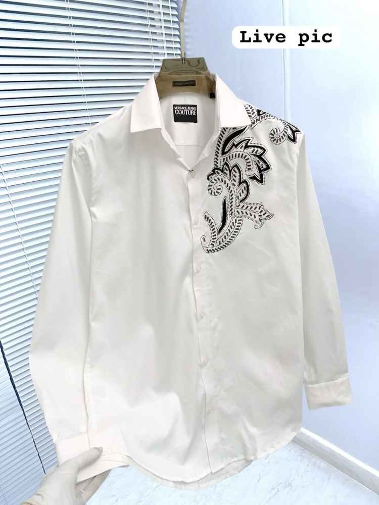 Versace White Premium Quality Cotton Shirt-3