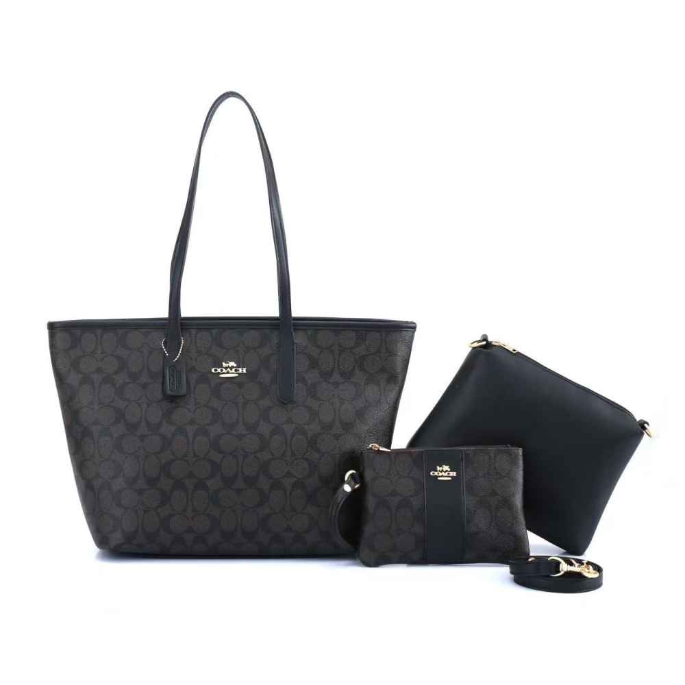 Coach Willow Laurel Black Tote Hobo Bag-thumb-1