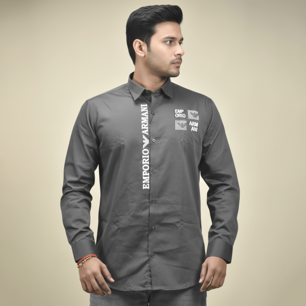 Emporio Armani Grey Premium Quality Shirt-1