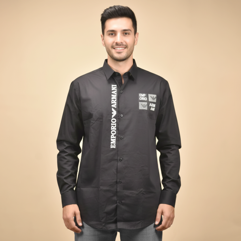 Emporio Armani Black Premium Quality Shirt-1
