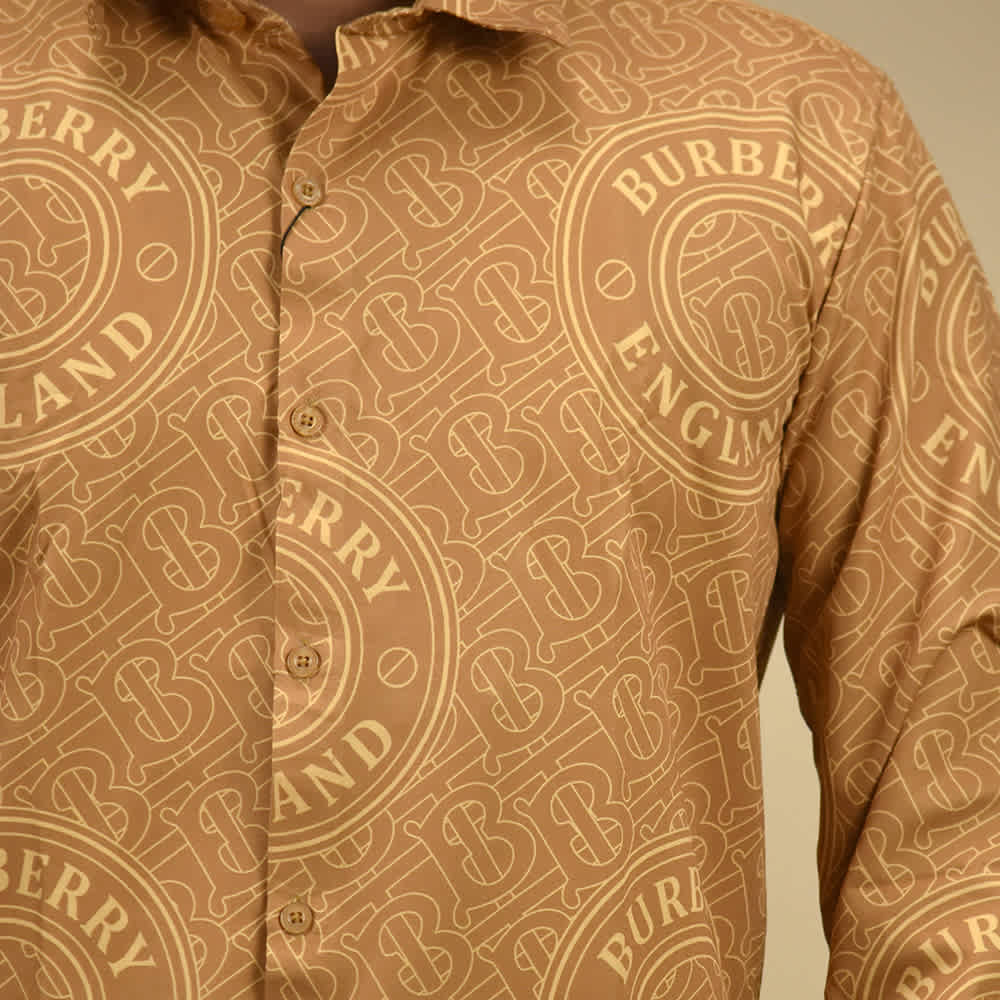 Burberry Mustard Premium Quality Shirt-4