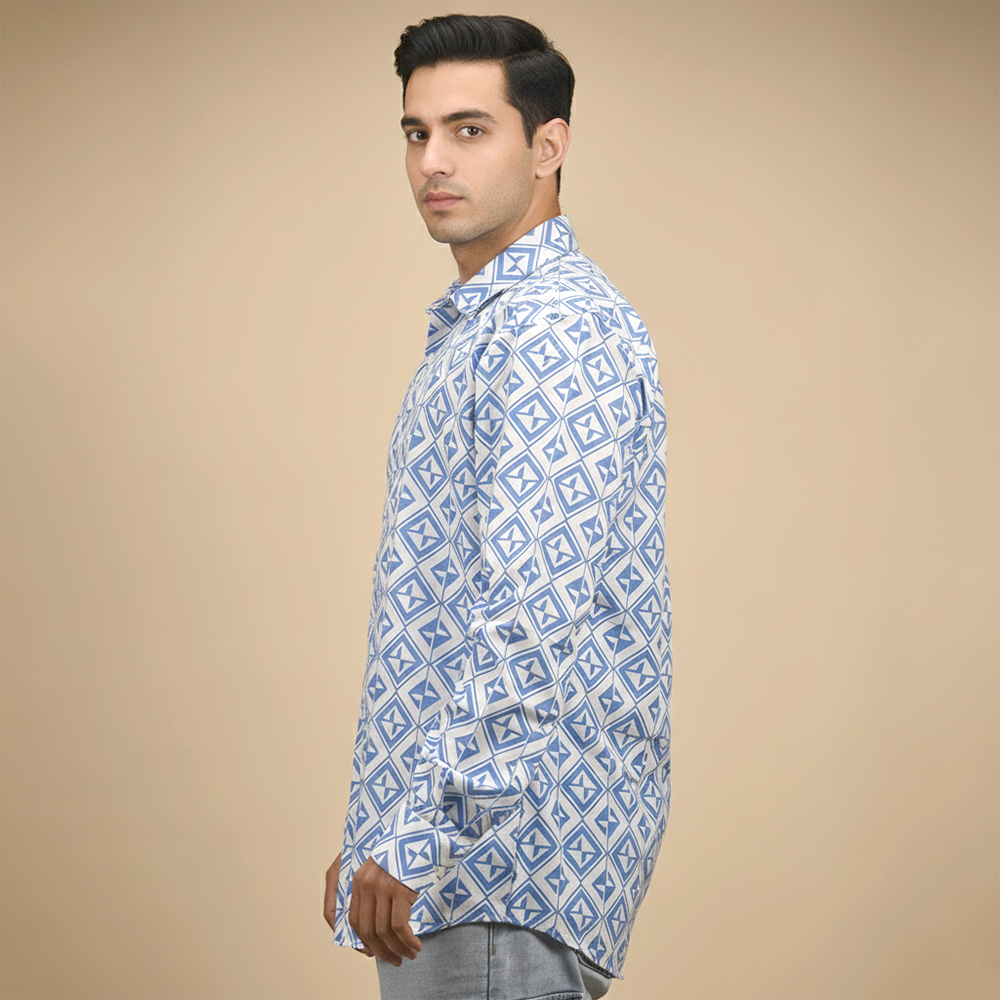 Gucci Blue Premium Quality Shirt-thumb-2