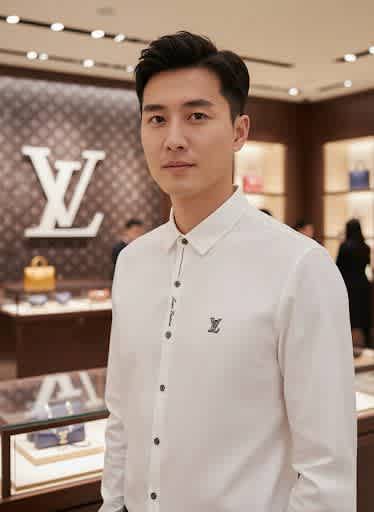 Louis Vuitton Monogram White Premium Cotton Shirt-1
