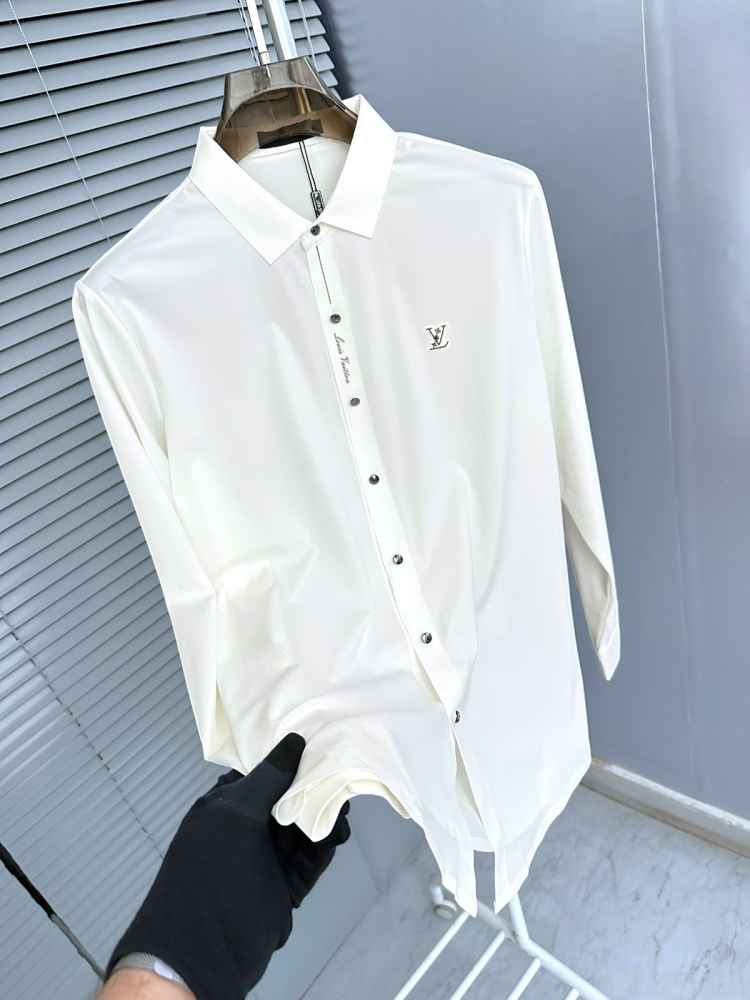 Louis Vuitton Monogram White Premium Cotton Shirt-4