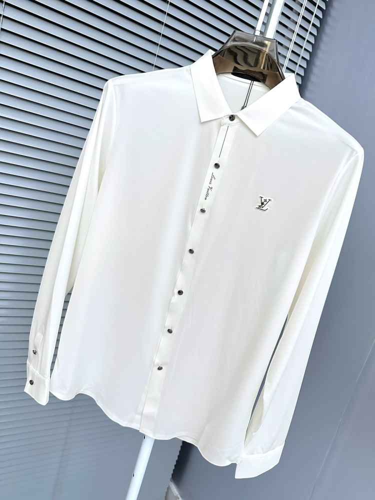 Louis Vuitton Monogram White Premium Cotton Shirt-5