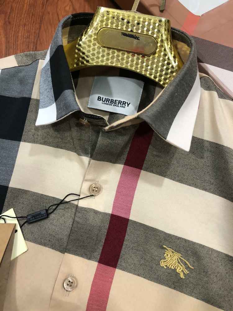 Burberry Checked Brown Premium Shirt-2