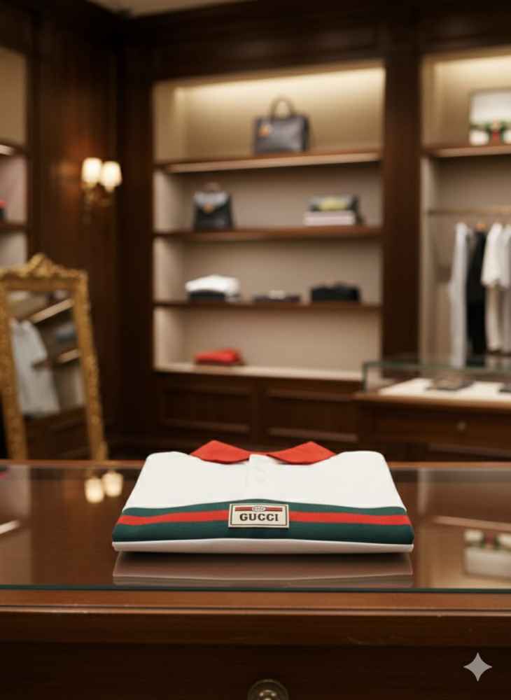 Gucci White Premium Quality Polo T-shirt-3