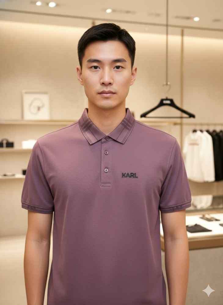 Karl Lagerfeld Pink Premium Quality T-shirt-1