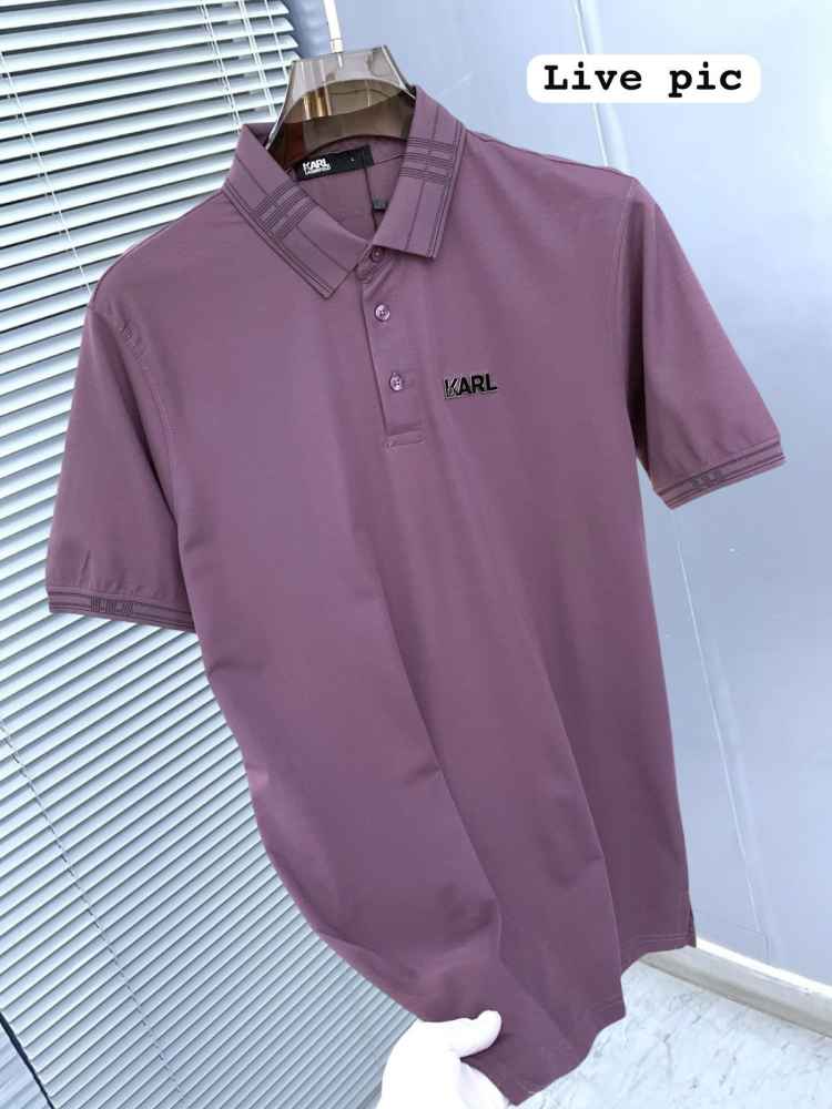 Karl Lagerfeld Pink Premium Quality T-shirt-2