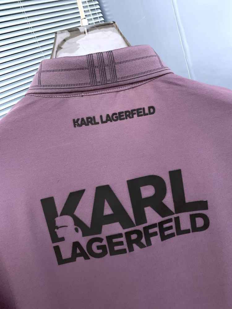 Karl Lagerfeld Pink Premium Quality T-shirt-3