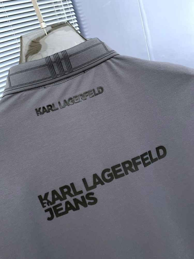 Karl Lagerfeld Grey Premium Quality T-shirt-3