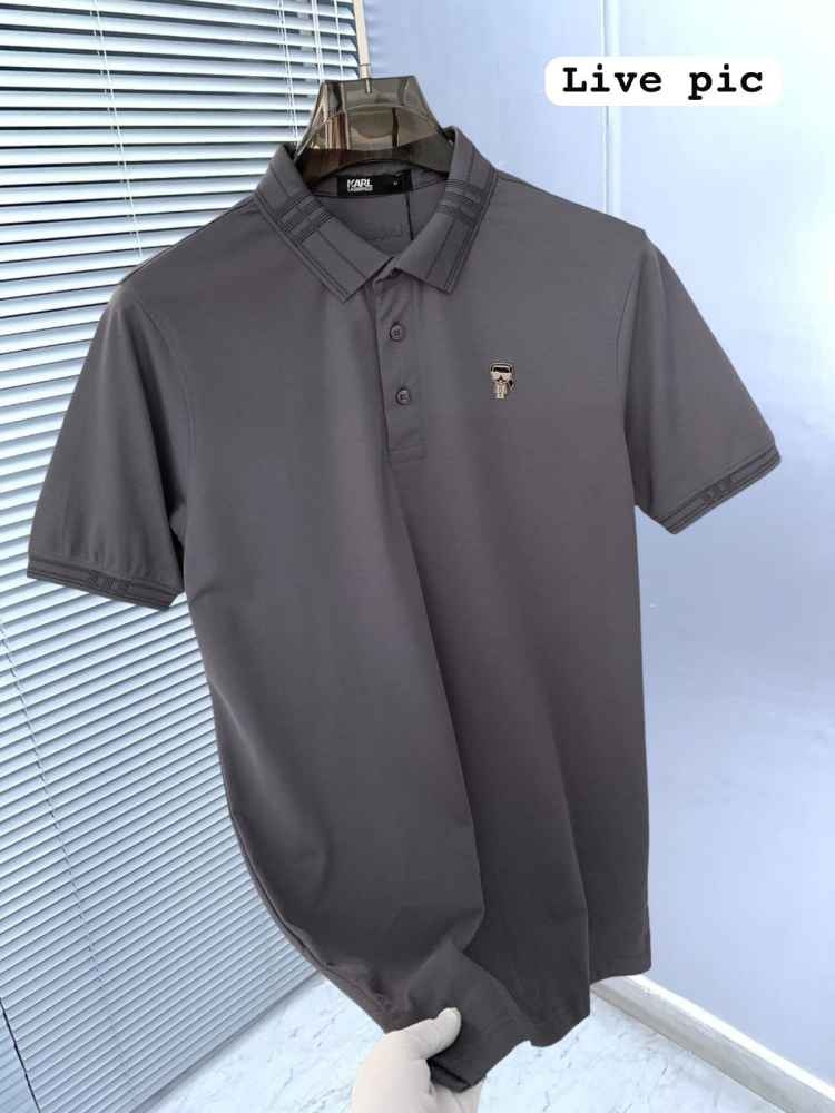 Karl Lagerfeld Grey Premium Quality T-shirt-2