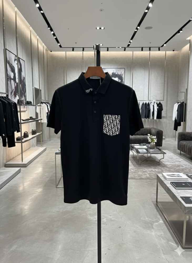Dior Black Premium Quality Polo T-Shirt-1