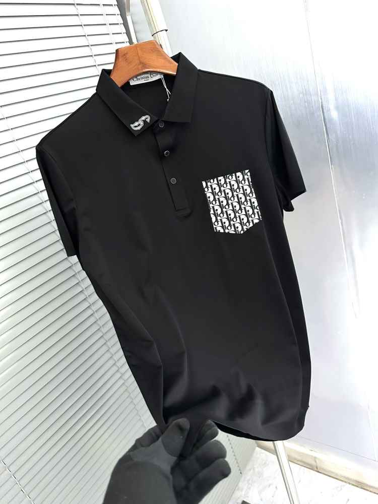 Dior Black Premium Quality Polo T-Shirt-2