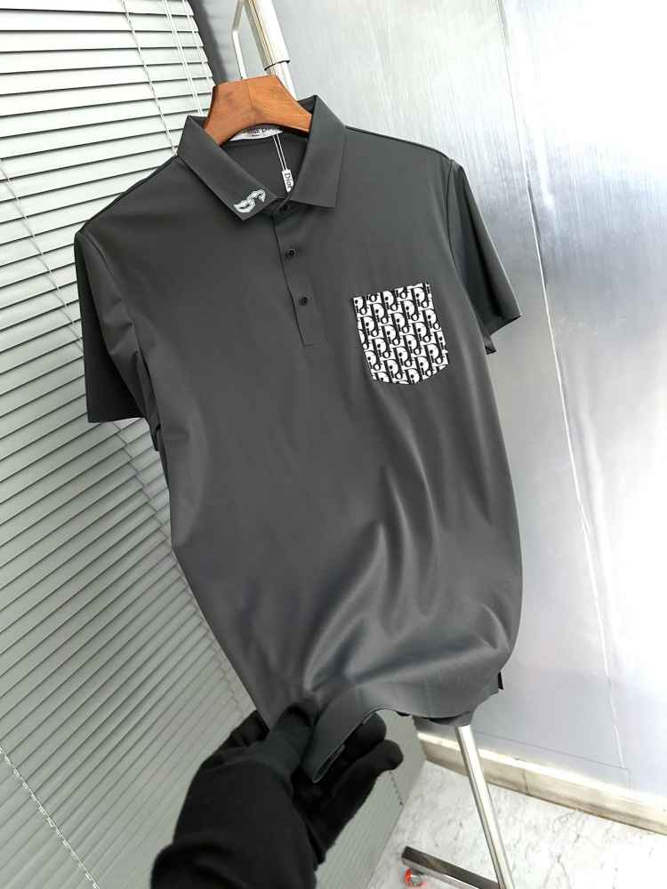 Dior Grey Premium Quality Polo T-Shirt-2