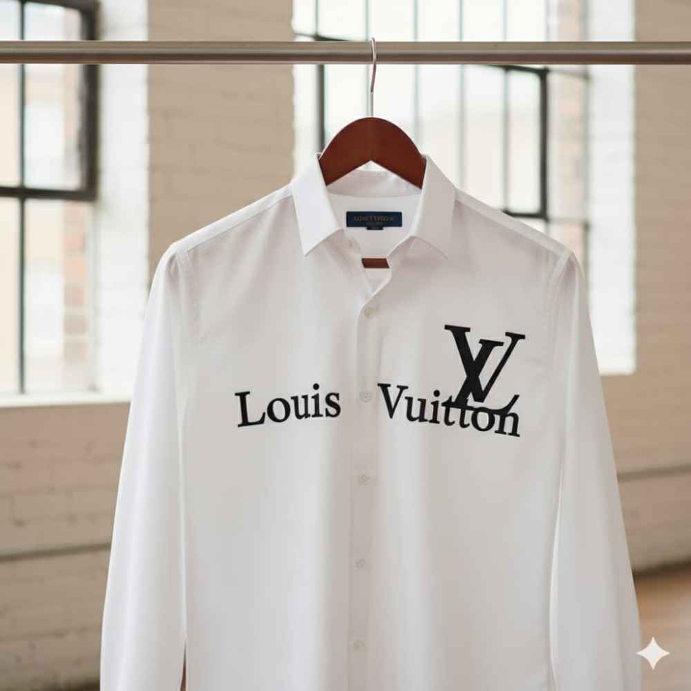 Louis Vuitton Monogram White Premium Cotton Shirt-2