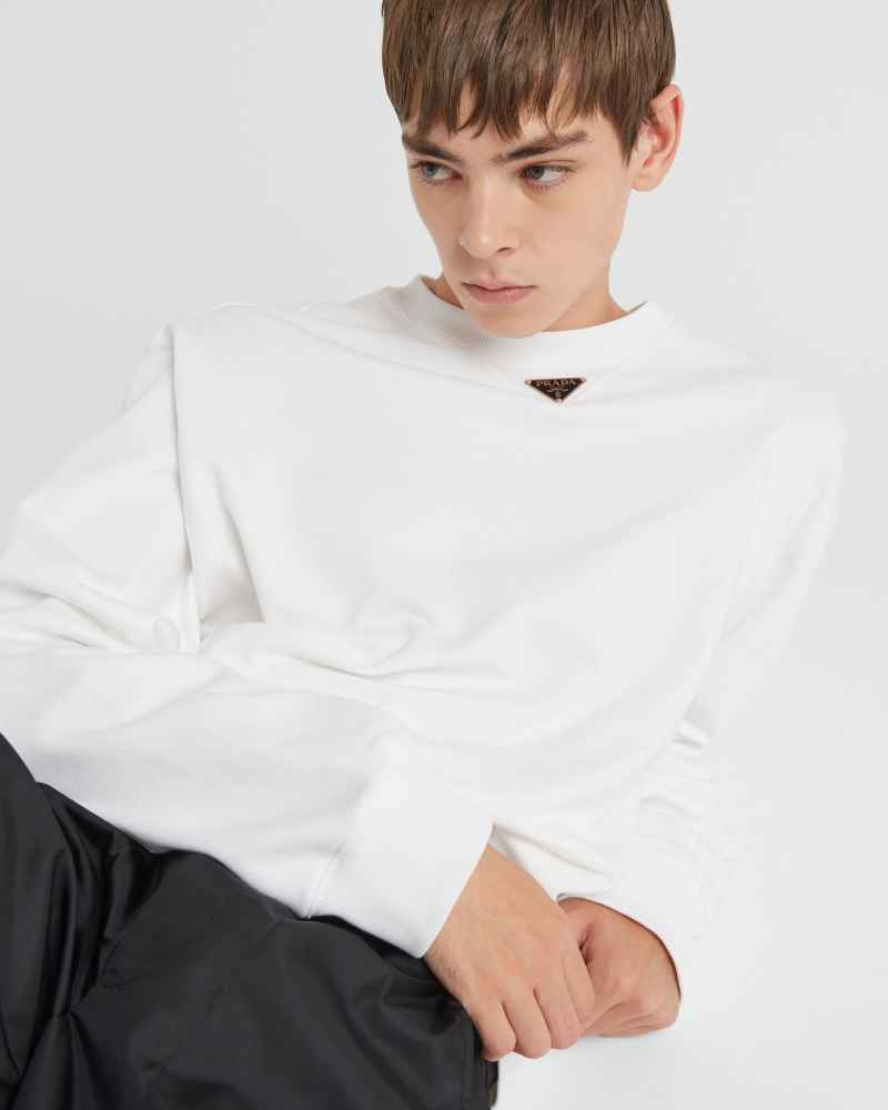 Prada White Premium Quality Sweatshirt-1