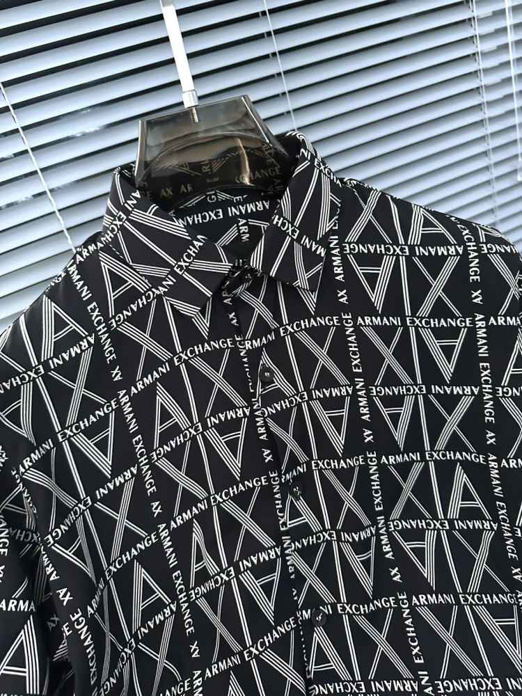 Armani Exchange Black Premium Quality Cotton Shirt-3