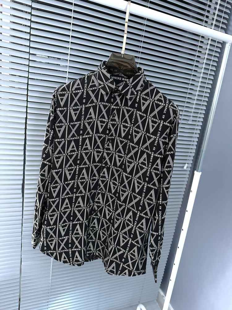 Armani Exchange Black Premium Quality Cotton Shirt-1