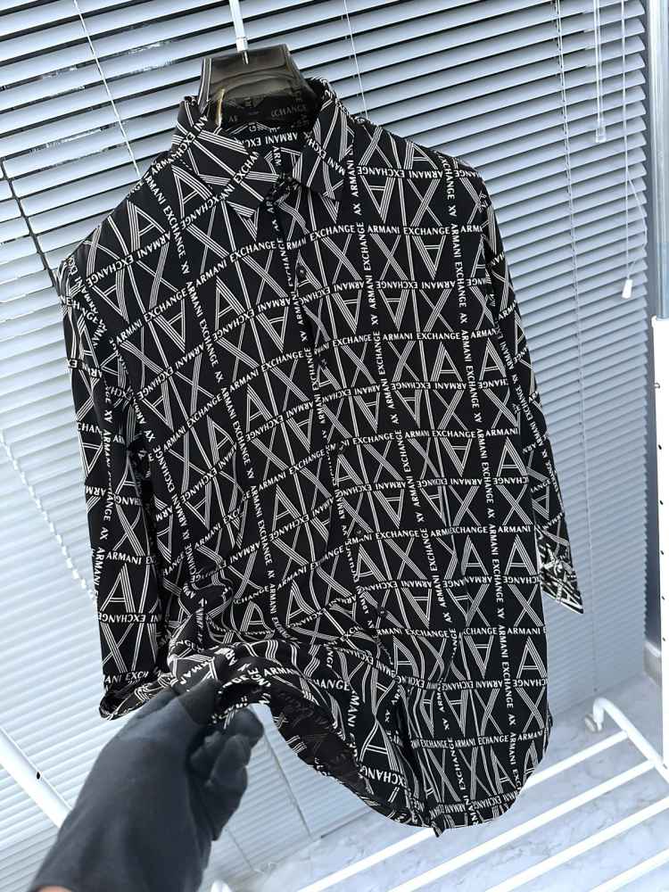 Armani Exchange Black Premium Quality Cotton Shirt-2