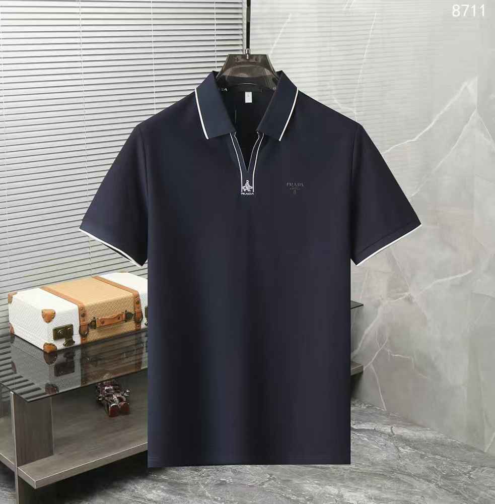 Prada Blue Premium Quality Polo T-shirt-thumb-0