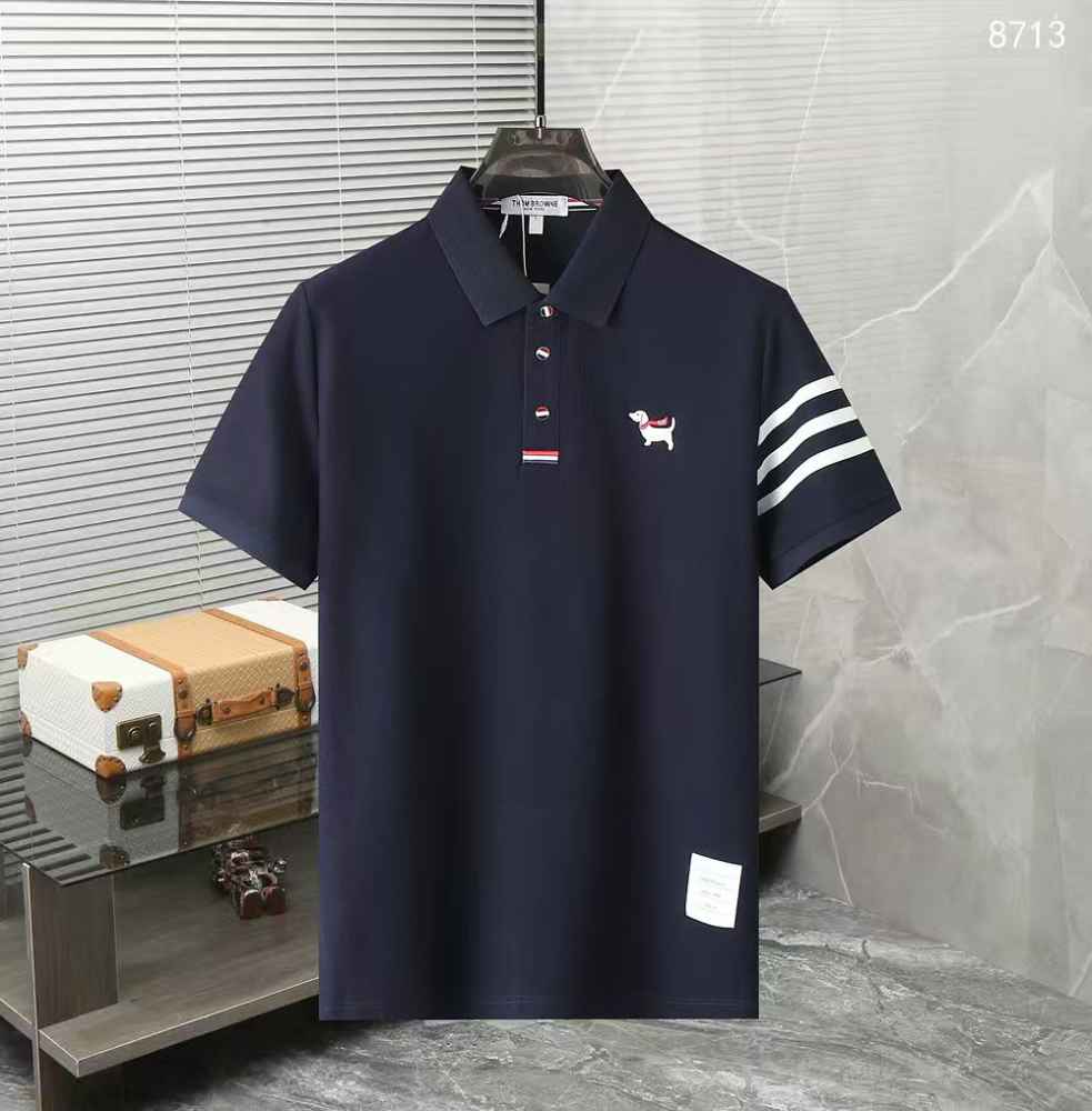 Thom Browne Blue Premium Quality T-shirt-thumb-0