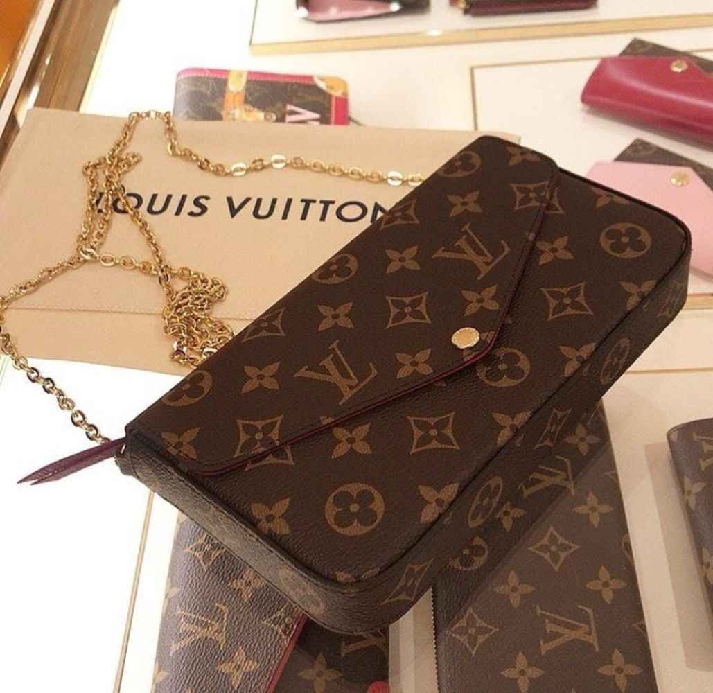 Louis Vuitton Felicie Brown Shoulder Bag-1