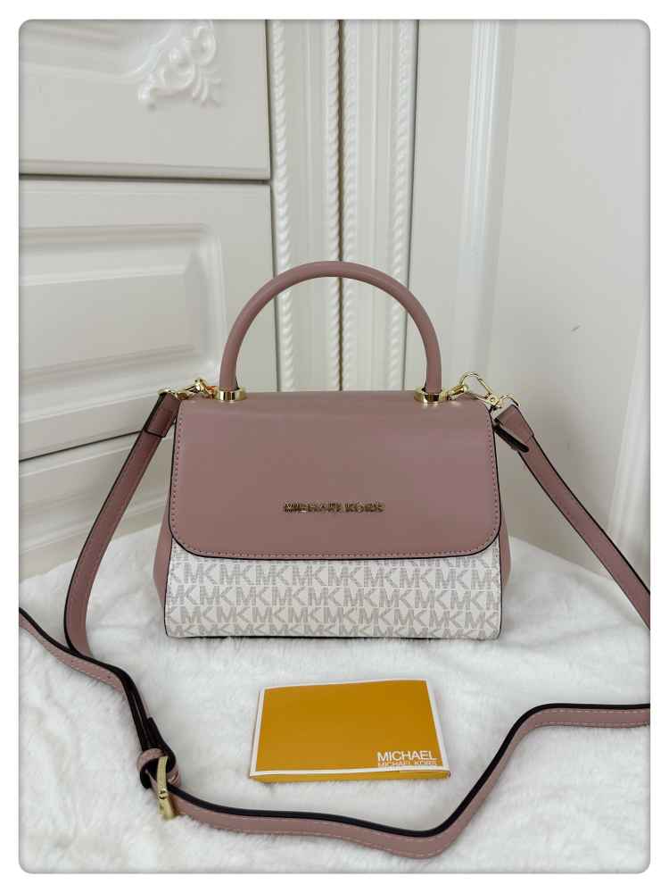 Michael Kors Ava Top Pink Leather Bag-thumb-0