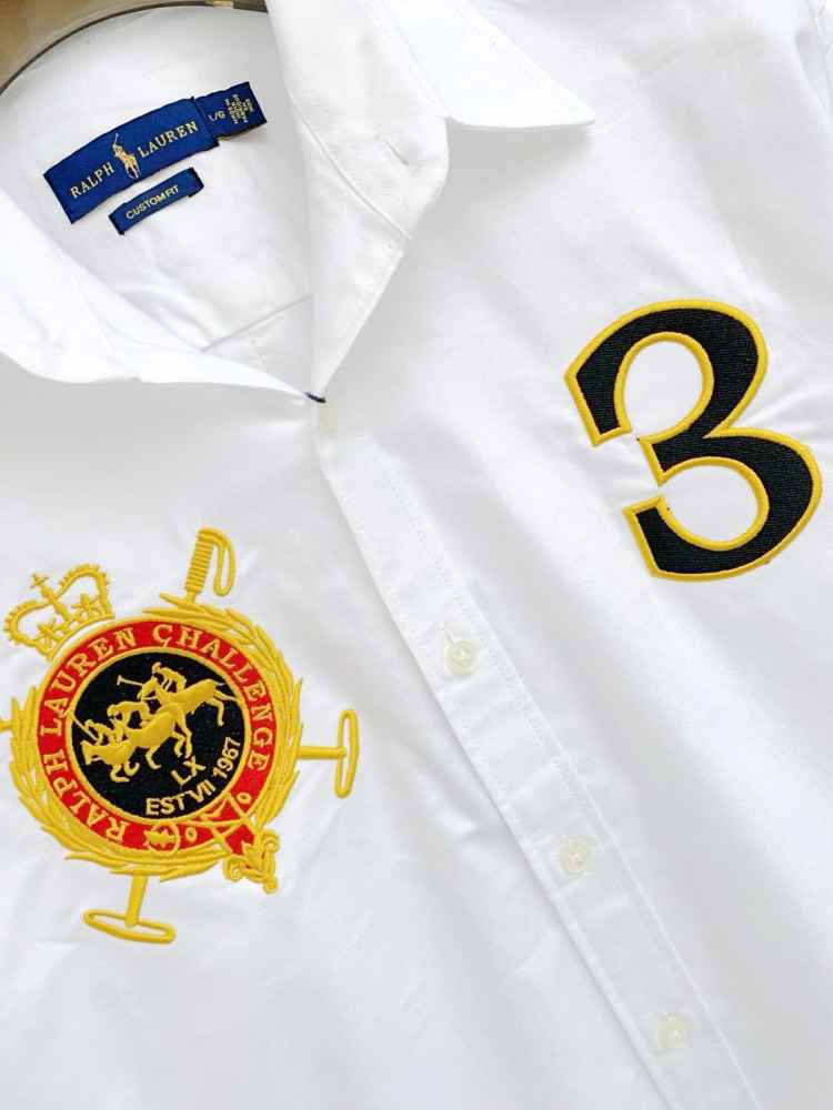 Ralph Lauren Embroidered White Premium Cotton Shirt-3