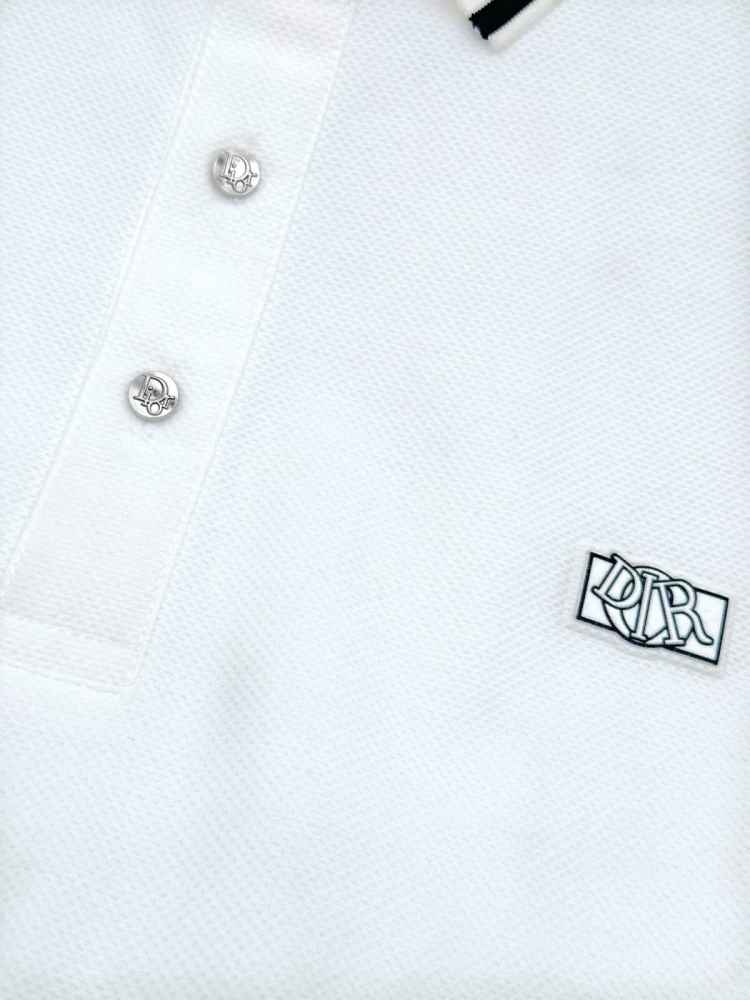 Dior White Premium Quality Polo T-Shirt-thumb-2