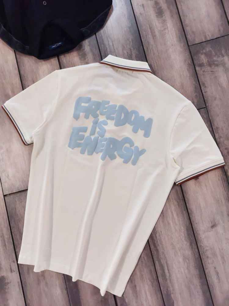 Fred Perry Embroidered logo White Premium T-shirt-1