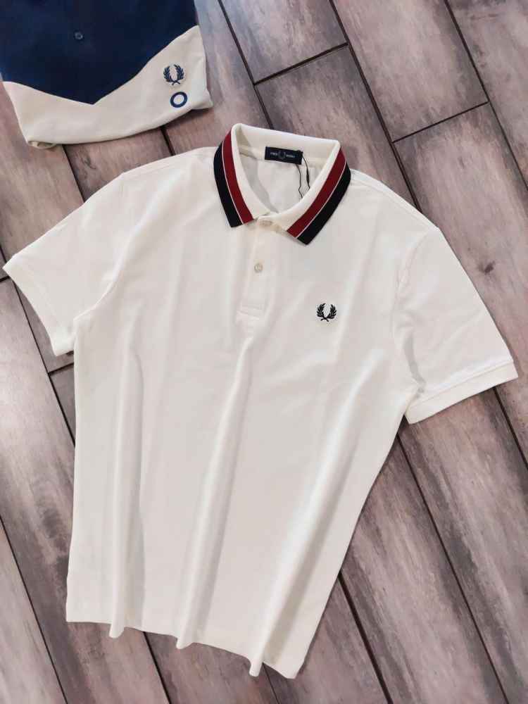 Fred Perry Embroidered logo White Premium T-shirt-4