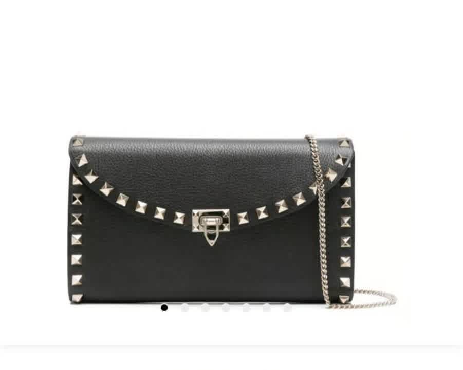 Valentino Garavani Black Small Shoulder Bag-thumb-0